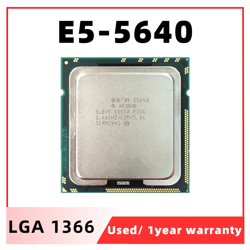  μ QPI LGA1366, E5640, 12M, ĳ, 2.66GHz, 5.86, GT/s